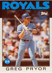 1986 Topps Baseball Cards      773     Greg Pryor